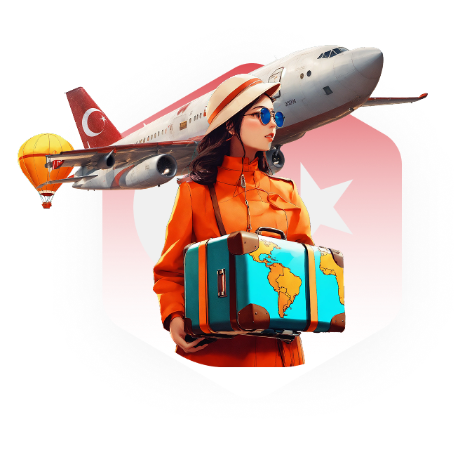 Tourist with luggage